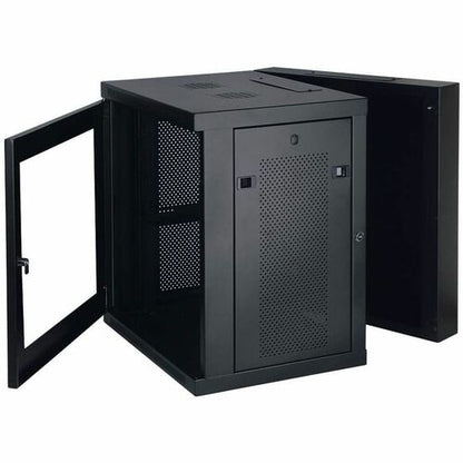 12U WALL MOUNT RACK ENCLOSURE CABINET HINGED GLASS ACRYLIC DOOR