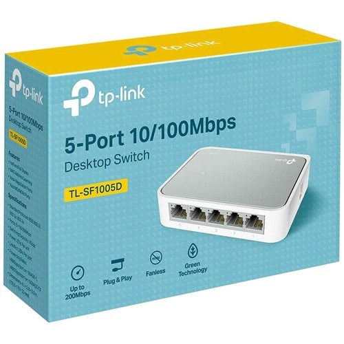 MINI DESKTOP SWTICH 5PORT 5/10/100M  PLASTIC CASE