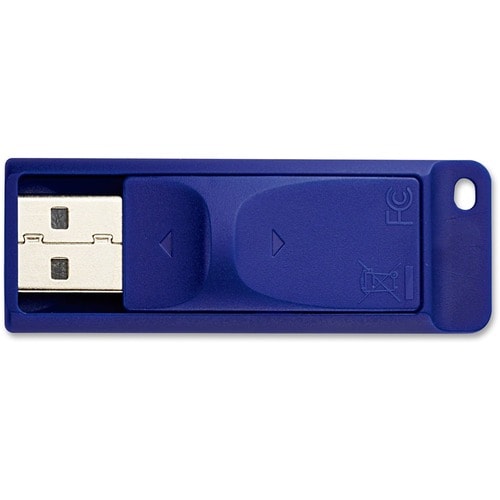 4GB FLASH DRIVE USB 2.0 RETRACTABLE BLUE 97087