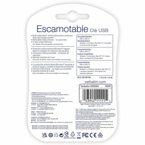 4GB FLASH DRIVE USB 2.0 RETRACTABLE BLUE 97087