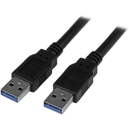 6FT USB 3.0 CABLE TYPE A BLACK USB-A CABLE MALE TO MALE