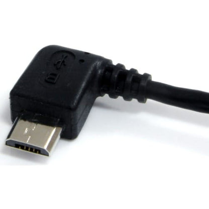 LEFT ANGLE MICRO USB CABLE 6FT ANGLED MICRO USB CHARGING CABLE