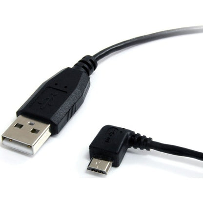 LEFT ANGLE MICRO USB CABLE 6FT ANGLED MICRO USB CHARGING CABLE