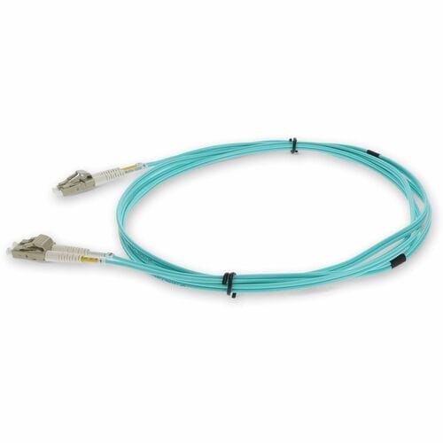 1M 10GB LOMM FIBER OPTIC PATCH CABLE OM3 DUPLEX LC/LC 50/125 AQUA