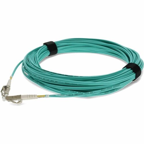 15M 10G LOMM FIBER OPTIC PATCH CABLE OM3 DUPLEX LC/LC 50/125 AQUA