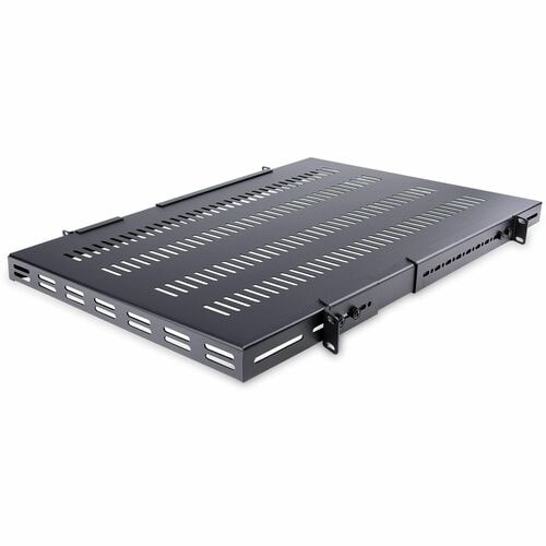 1U SERVER RACK SHELF ADJUSTABLE HEAVY DUTY VENTED RACK MOUNT SHELF