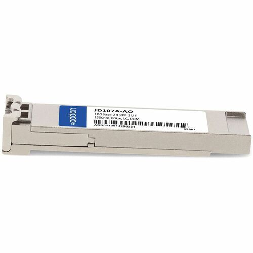 HP XFP 80KM ZR LC XCVR JD107A COMPAT TAA XCVR 10-GIG ZR DOM LC