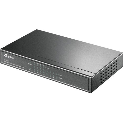 8PORT GIGABIT POE SWITCH DESKTOP POE SWITCH STEEL CASE