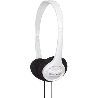 ON-EAR STEREOPHONE ADJUSTABLE HEADBAND 4FT CORD 3.5MM WHITE