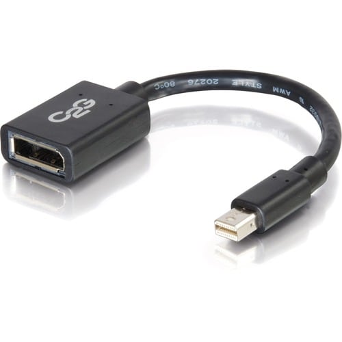 6IN MINI DISPLAYPORT TO DP M/F BK
