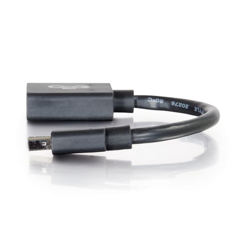 6IN MINI DISPLAYPORT TO DP M/F BK