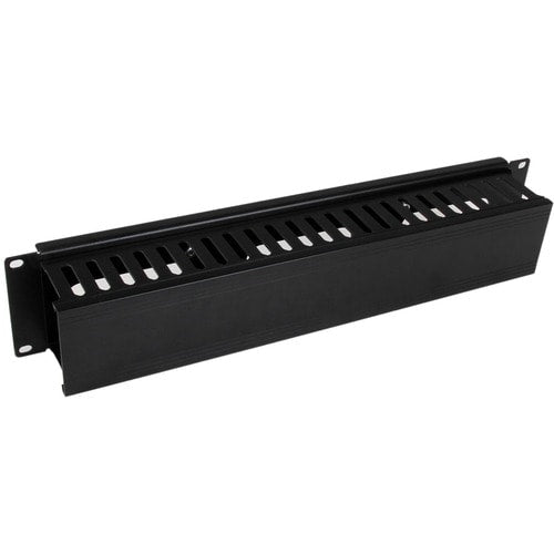 SERVER RACK CABLE MANAGEMENT 2U HORIZONTAL SLOTTED FINGER DUCT
