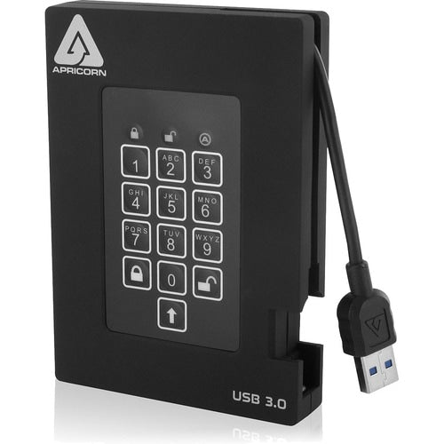 2TB FORTRESS FIPS PORTABLE USB HDD HW ENCRYPTED