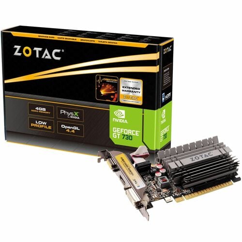 GEFORCE GT 730 PCIE2.0X16 4GB DVI/HDMI/VGA 902MHZ 2560X1600