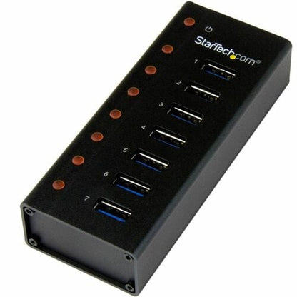 7 PORT USB 3.0 HUB METAL TAA POWERED MOUNTABLE USB SPLITTER HUB