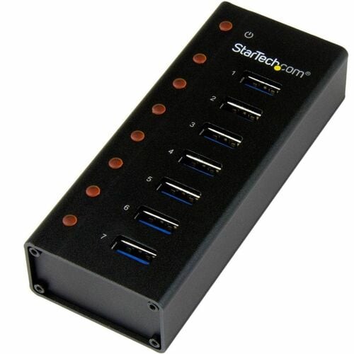7 PORT USB 3.0 HUB METAL TAA POWERED MOUNTABLE USB SPLITTER HUB