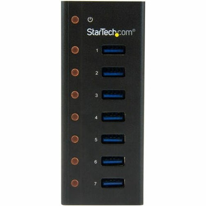 7 PORT USB 3.0 HUB METAL TAA POWERED MOUNTABLE USB SPLITTER HUB