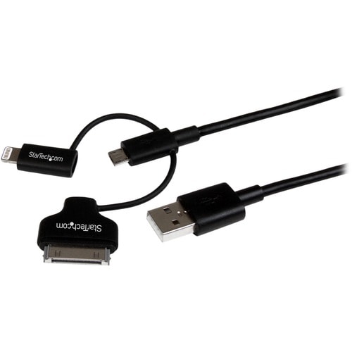3FT 3 IN 1 CHARGING CABLE APPLE LIGHTNING MICRO-USB CHARGING CORD