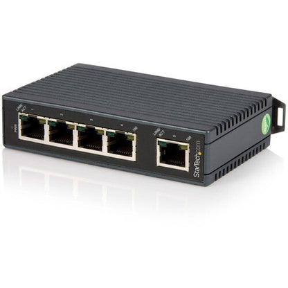 5 PORT ETHERNET SWITCH DIN RAIL MOUNTABLE UNMANAGED NETWORK SWITCH