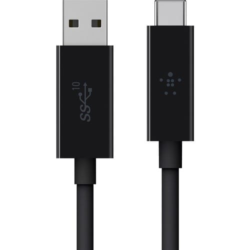 CABLE USB3.1 TYPE C-USB A 10GBPS 3A 1M BLACK