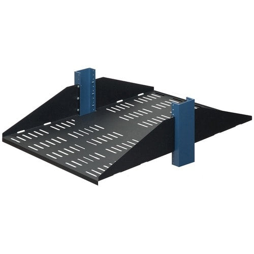 2POST RELAY RACK SHELF 29IN VENTED FLANGES DOWN