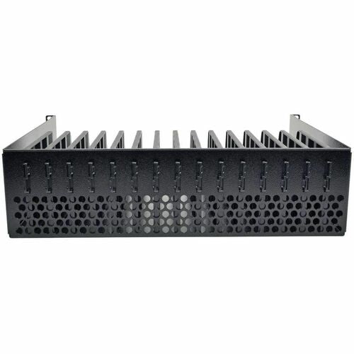 3U RACK MOUNT STORAGE SHELF TABLET IPAD LAPTOP CHROMEBOOK BLACK