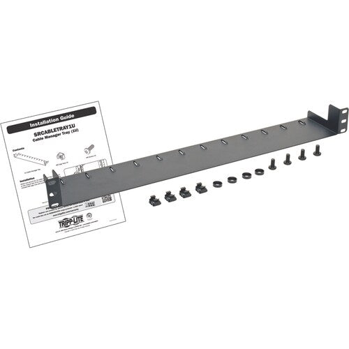 1U HORIZONTAL CABLE MANAGER MANAGEMENT TRAY RACK SERVER CABINET