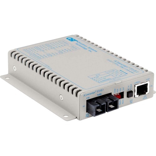 ICONVERTER 1X T1/E1 RJ45/RJ48 COPPER FIBER SC MM 1310NM 5KM US AC
