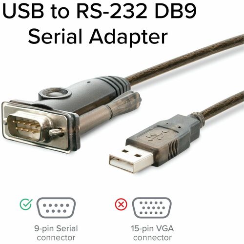 PLUGABLE PL2303-DB9 USB TO SERIAL ADAPTER