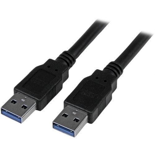 10FT USB 3.0 CABLE TYPE A BLACK USB-A CABLE MALE TO MALE
