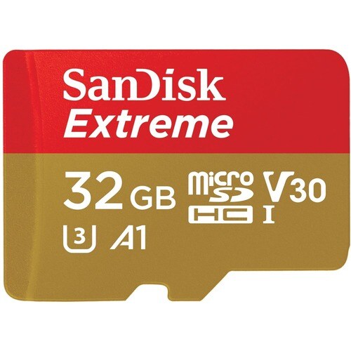 32GB EXTREME MICRO SDHC UHS-I 90/60MB/S CARD WITH ADAPTER