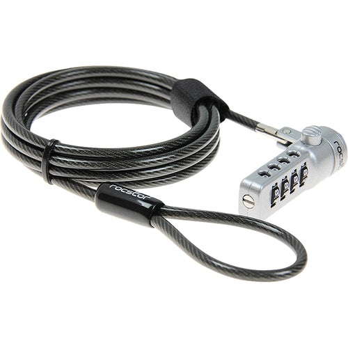 6FT ROCBOLT COMBINATION LAPTOP LOCK SECURITY CABLE 4 DIGIT LOCK