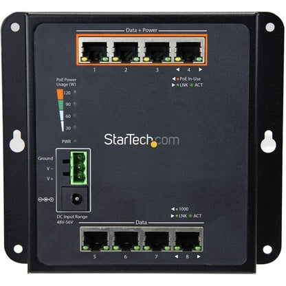 8 PORT POE MANAGED ETHERNET SWITCH L2 INDUSTRIAL NETWORK SWITCH