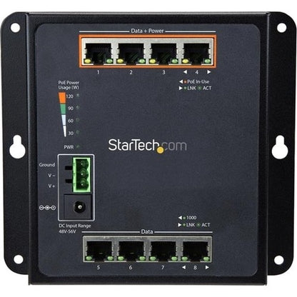 8 PORT POE MANAGED ETHERNET SWITCH L2 INDUSTRIAL NETWORK SWITCH