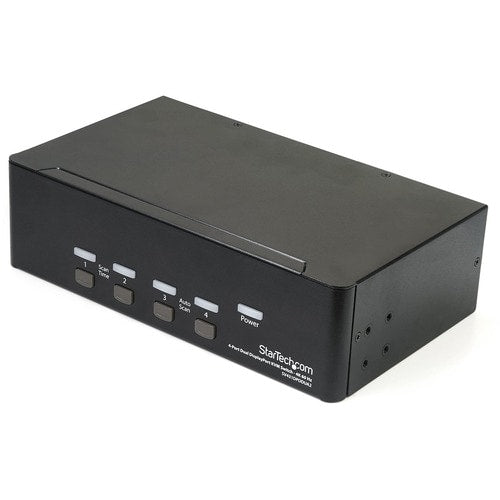 4 PORT DUAL MONITOR DISPLAYPORT KVM SWITCH TWO DISPLAYS DP KVM