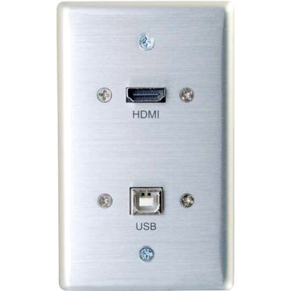 SINGLE GANG USB AND HDMI WALL PLATE AL