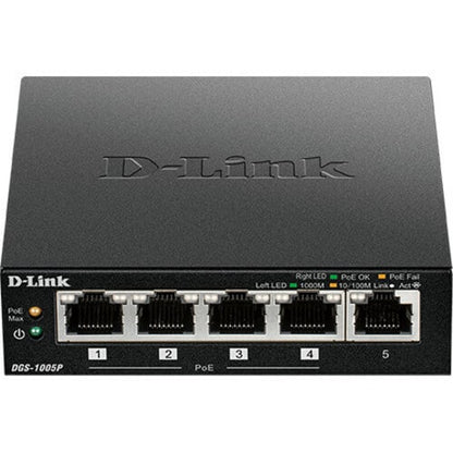 5PORT GIGABIT UNMANAGED DESKTOP SWITCH WITH 4PORT POE