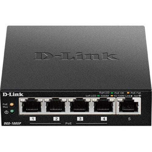 5PORT GIGABIT UNMANAGED DESKTOP SWITCH WITH 4PORT POE
