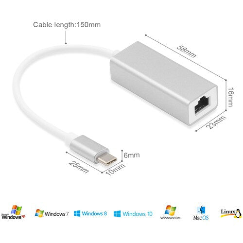 USB3.1 TYPEC USBC HUB ETHERNET NETWORK LAN CARD ADAPTER