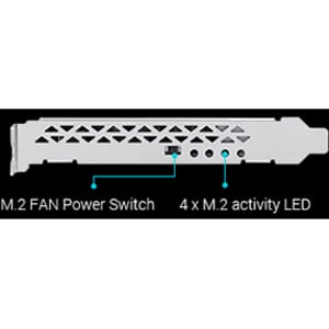 PCIE 3.0 X4 EXPANSION CARD V2 SUPPORTS 4 NVME M.2 UP TO 128 GB