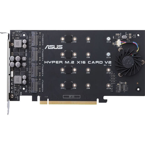 PCIE 3.0 X4 EXPANSION CARD V2 SUPPORTS 4 NVME M.2 UP TO 128 GB