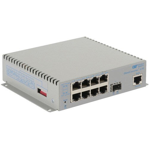 OMNICONVERTER G/M SFP WIDE TEMP 8X 10/100/1000T 1000X SFP US AC