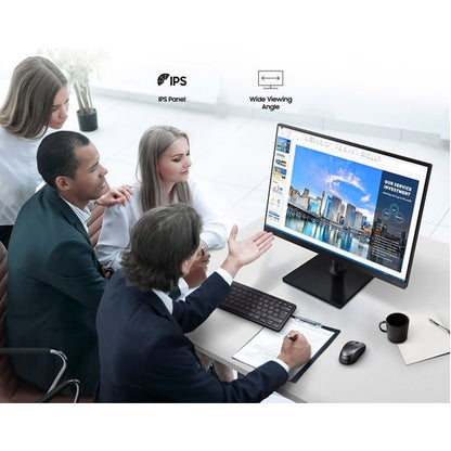 27IN 16:9 IPS PANEL 75HZ FULLY ADJ STAND HDMI/DP/USB HUB 3YR TAA