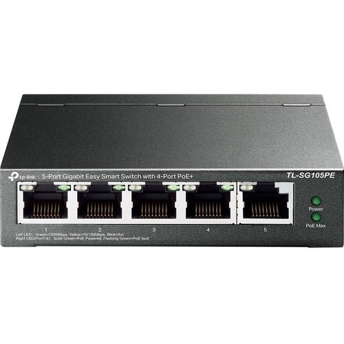 5PORT GIGABIT EASY SMART SWITCH WITH 4-PORT POE+