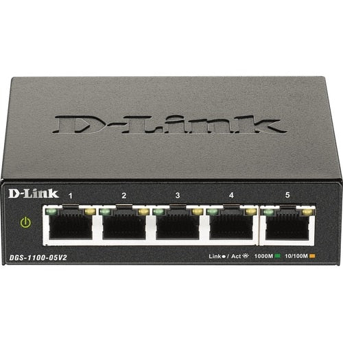 DGS-1100 SERIES 5 PORT GIGABIT SMART MANAGED SWITCH