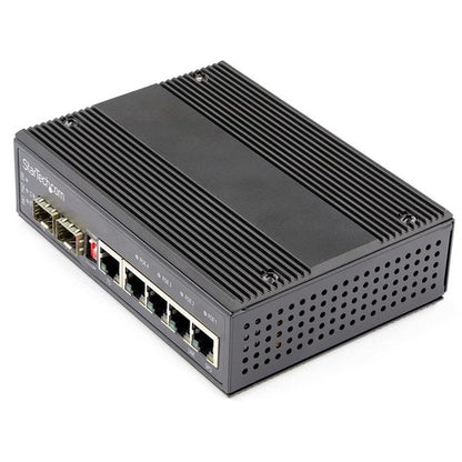 6 PORT GIGABIT ETHERNET SWITCH POE SFP UNMANAGED INDUSTRIAL RUGGED