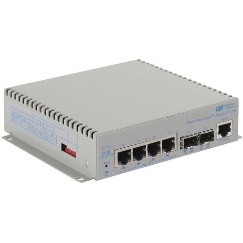 OMNICONVERTER 10GPOE+/M AC 2X1G/10G SFP+ TO 4X 10/100/1000T
