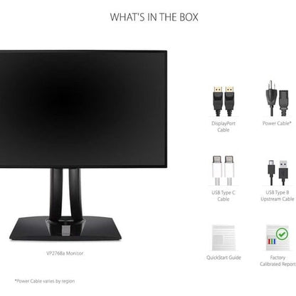 27IN QUAD HD MONITOR SRGB COLOR ACCURATE WITH USB-C 2560X1440