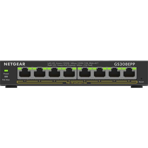 8PORT GB HP POE+ SMART PLUS