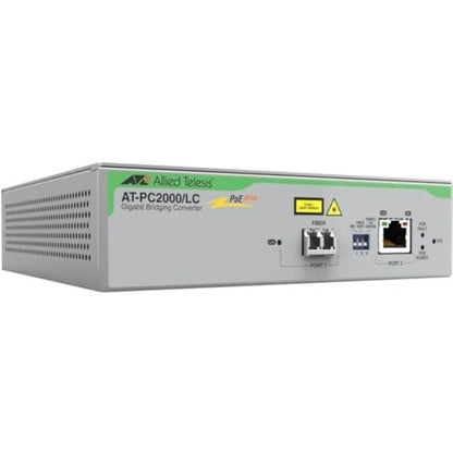 TAA 10/100/1000T-1000SX/LC POE+ MEDIA RATE CONVERTER UNIV PSU